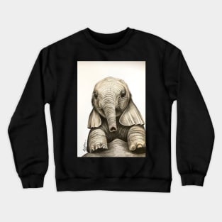 Cute Baby Elephant Crewneck Sweatshirt